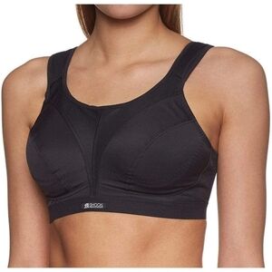 Shock Absorber Womens 36D Black Medium Support Sports Bra Wireless